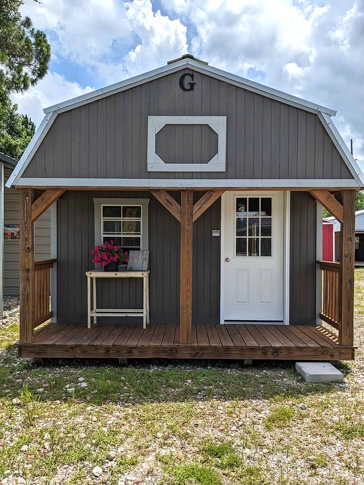 14x36 Lofted Barn Cabin at Graceland Storage Sheds and Buildings of Kingsland