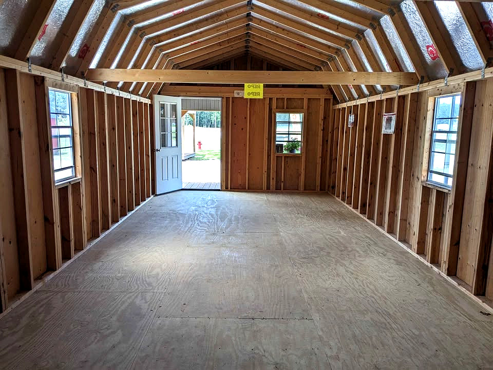 14x36 Lofted Barn Cabin at Graceland Storage Sheds and Buildings of Kingsland