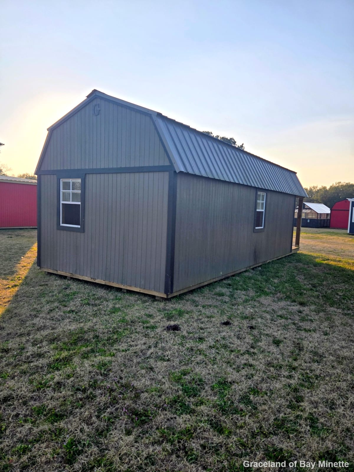 12x28 Lofted Barn Cabin at Graceland of Bay Minette