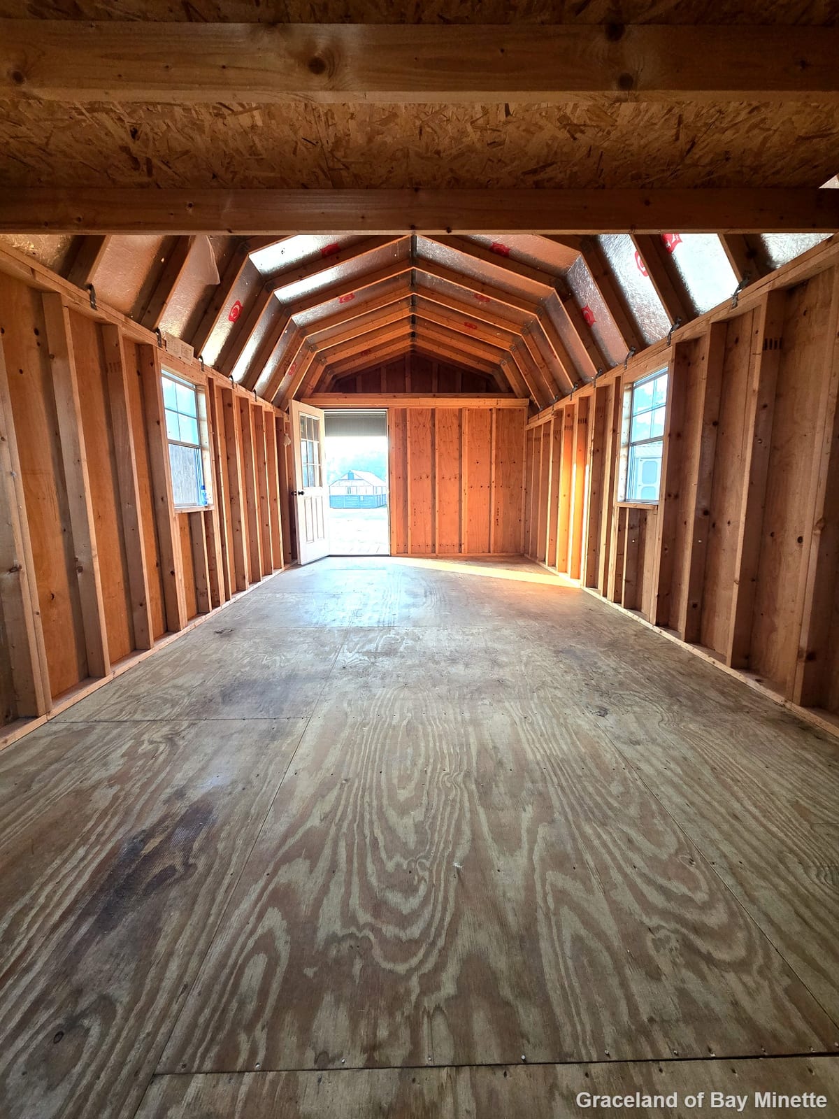 12x28 Lofted Barn Cabin at Graceland of Bay Minette