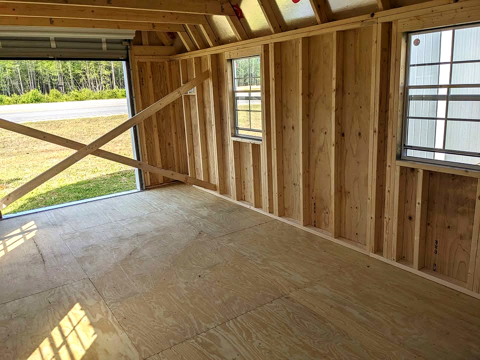12x20 Lofted Barn Garage at Graceland Storage Sheds and Buildings of Kingsland