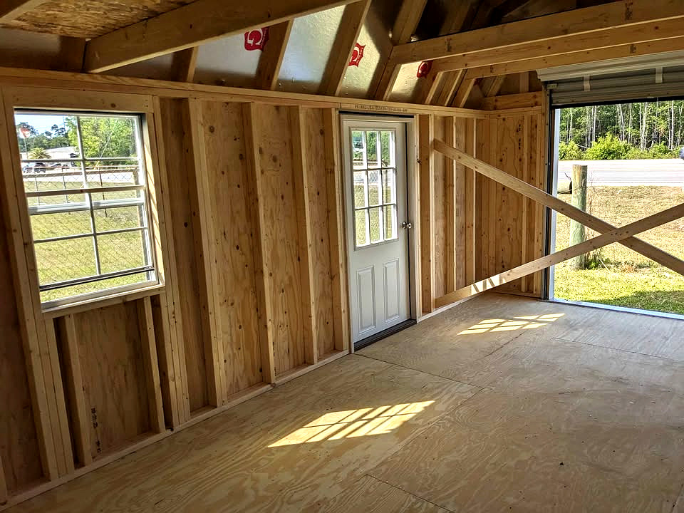 12x20 Lofted Barn Garage at Graceland Storage Sheds and Buildings of Kingsland