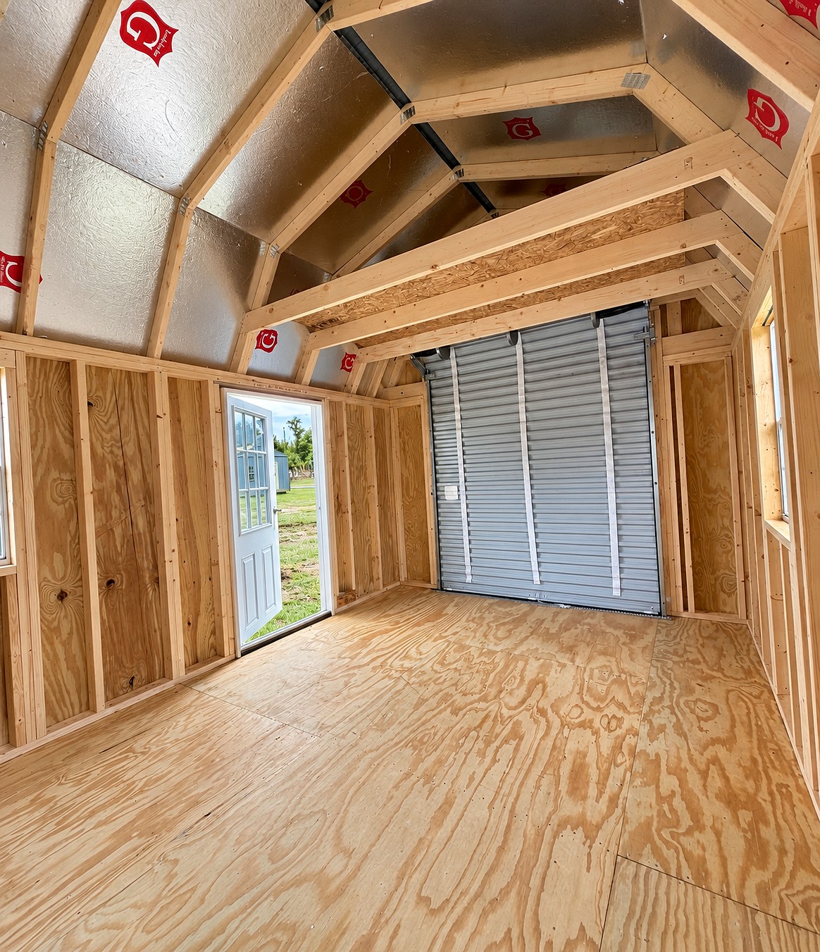 10x16 Lofted Barn Garage at Willis Buildings