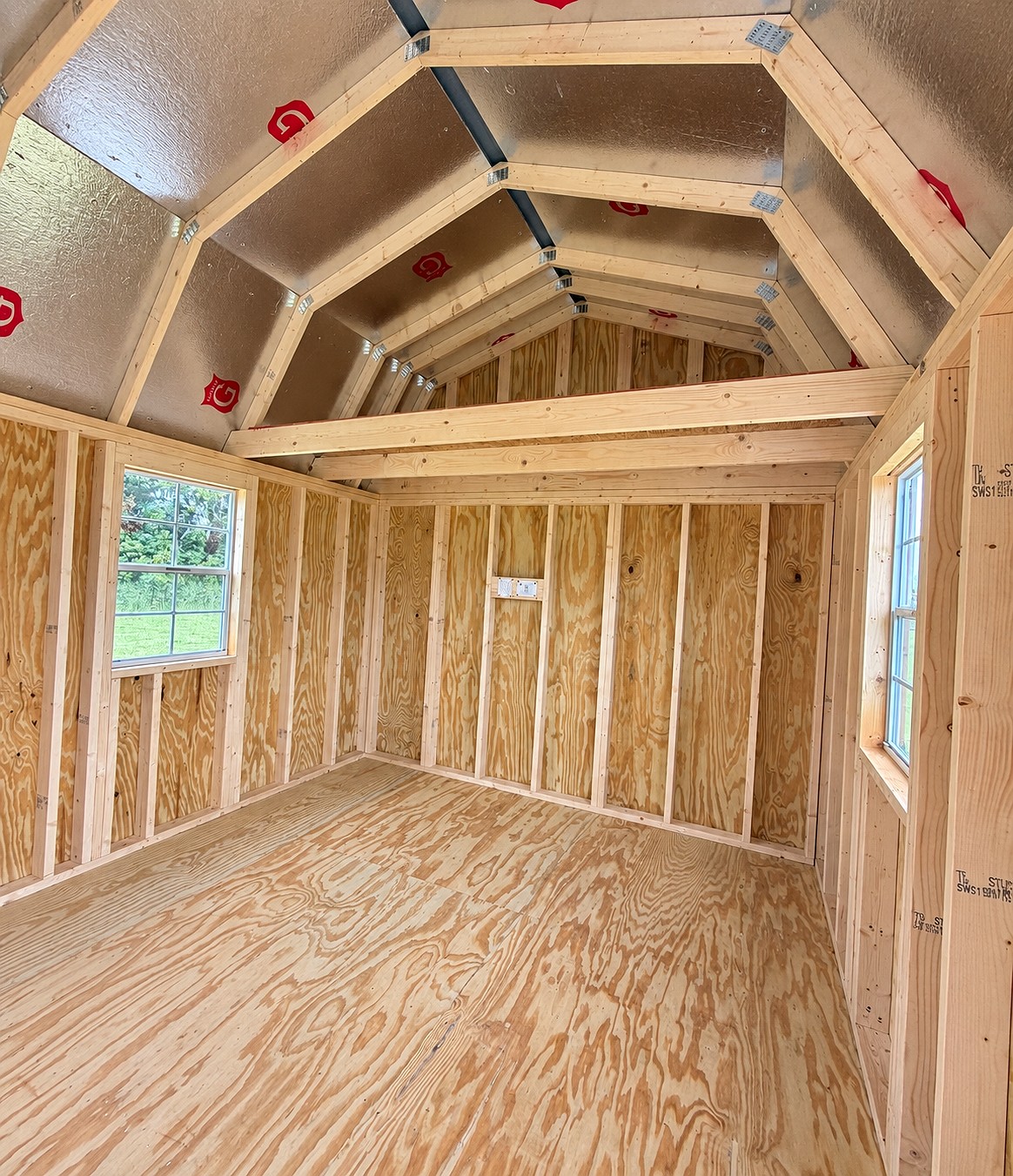 10x16 Lofted Barn Garage at Willis Buildings