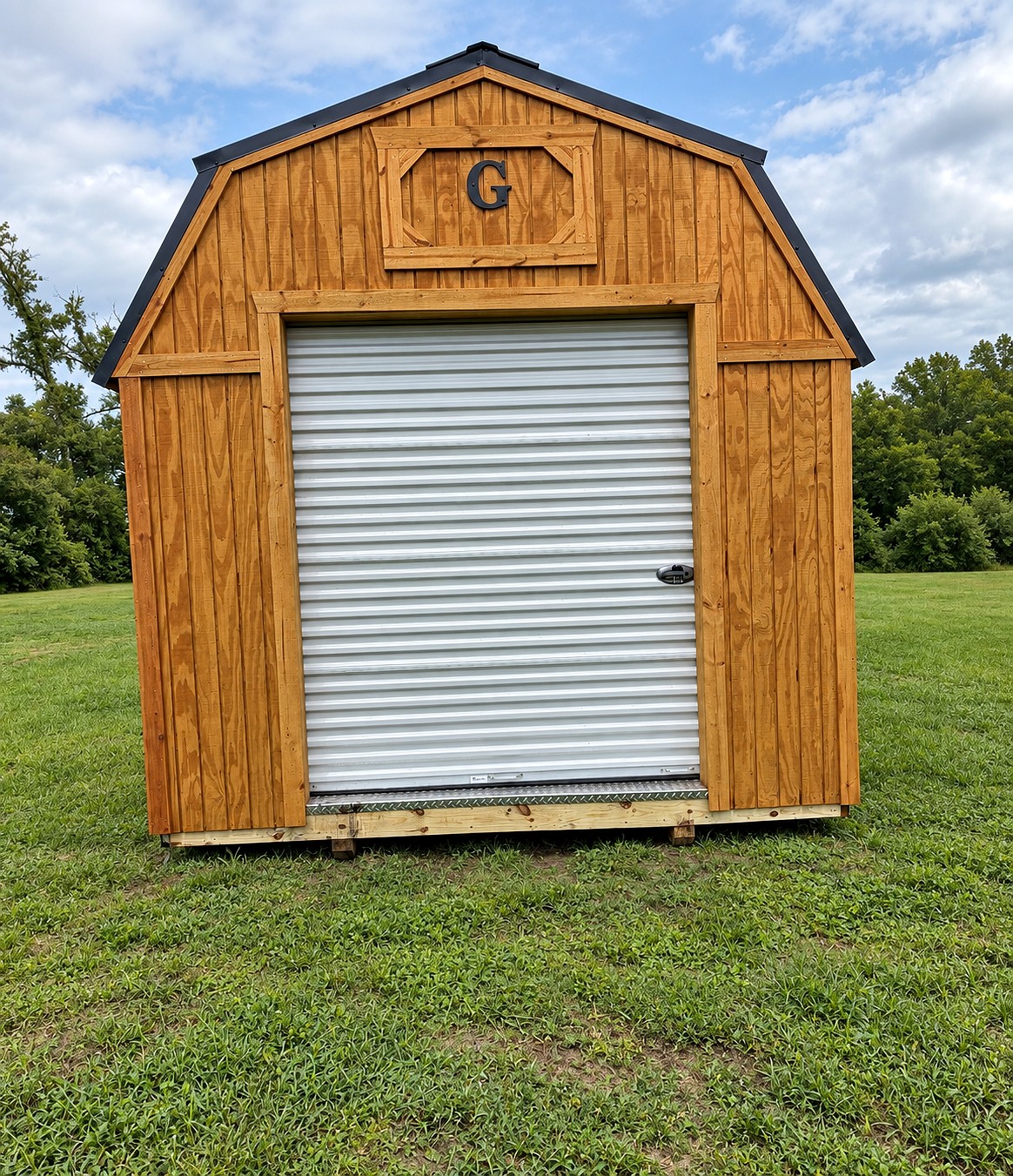 10x16 Lofted Barn Garage at Moultrie Lot- Willis Buildings