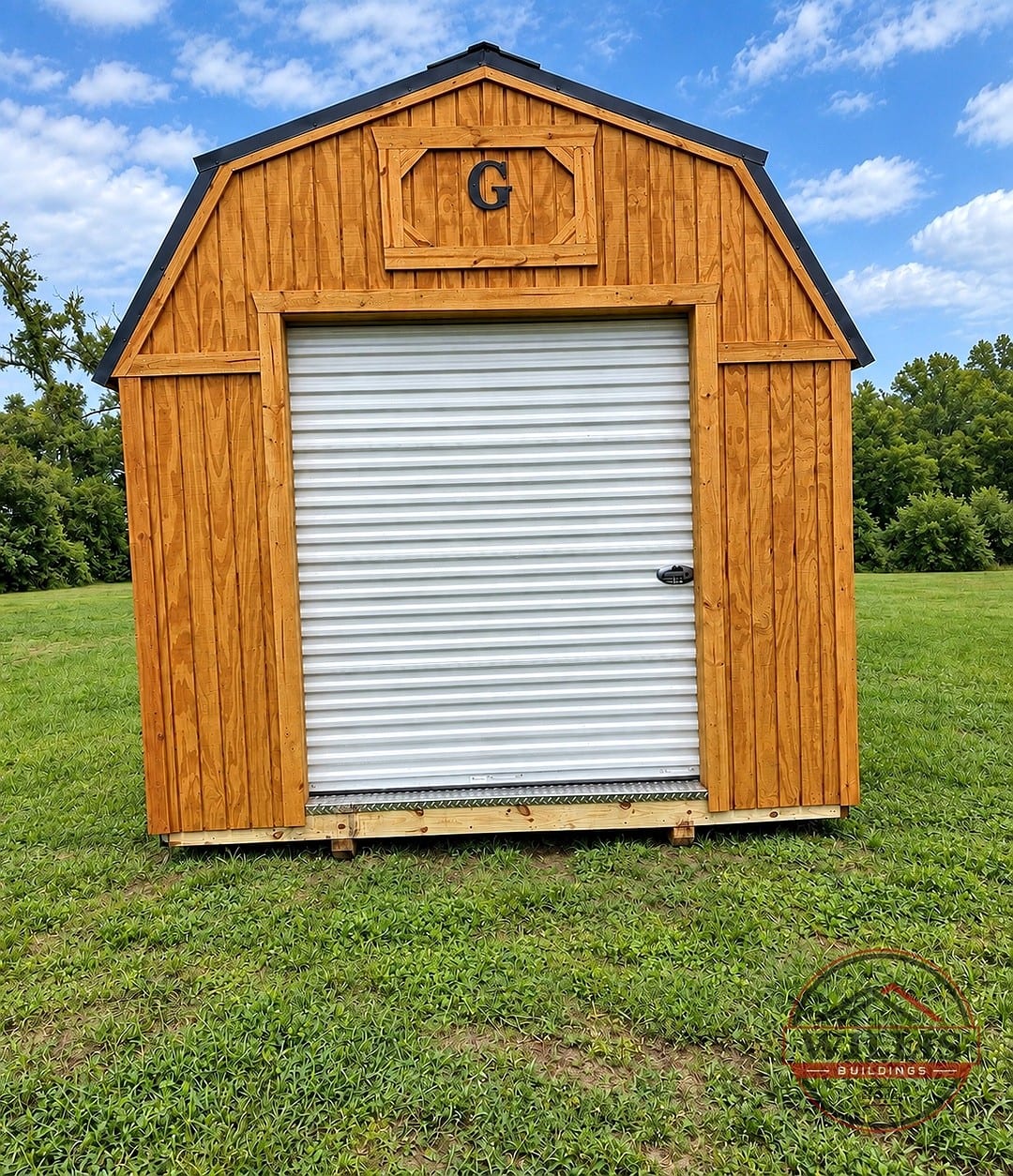 10x16 Lofted Barn Garage at Willis Buildings