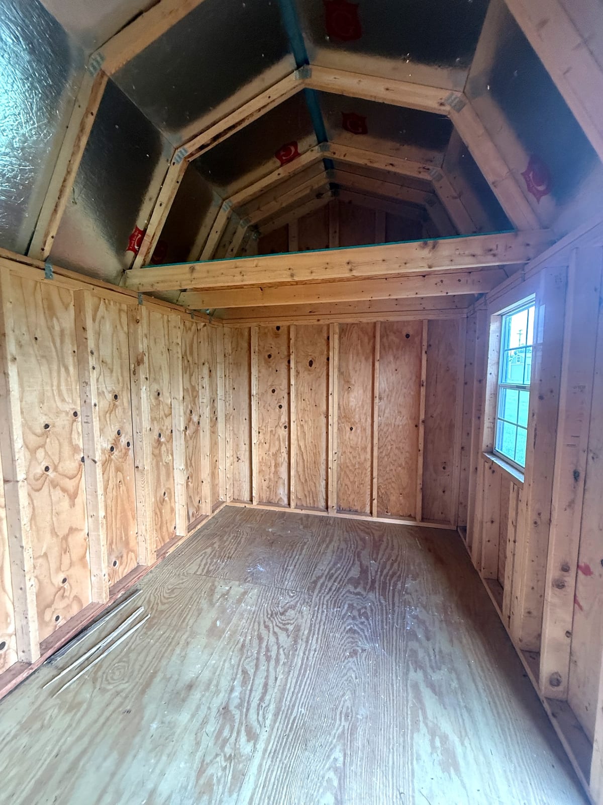 8x12 Side Lofted Barn at Willis Buildings