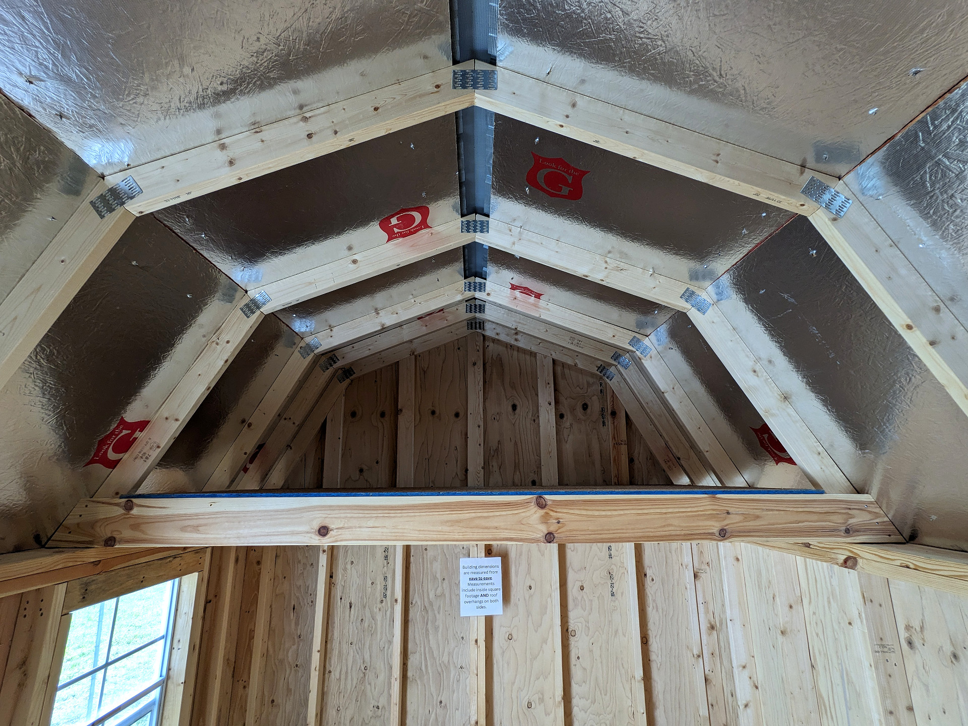 8x16 Side Lofted Barn at Graceland Storage Sheds and Buildings of Kingsland