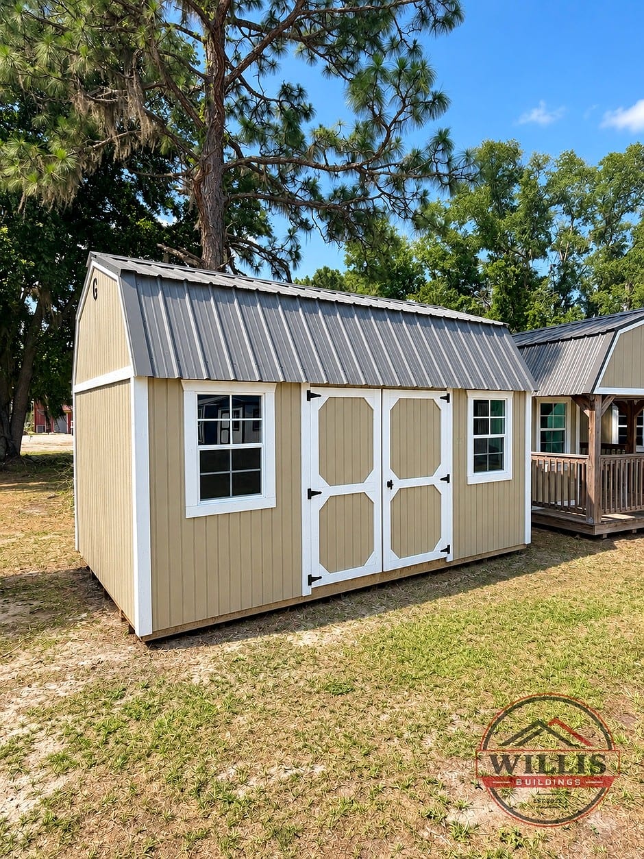 10x16 Side Lofted Barn at Willis Buildings