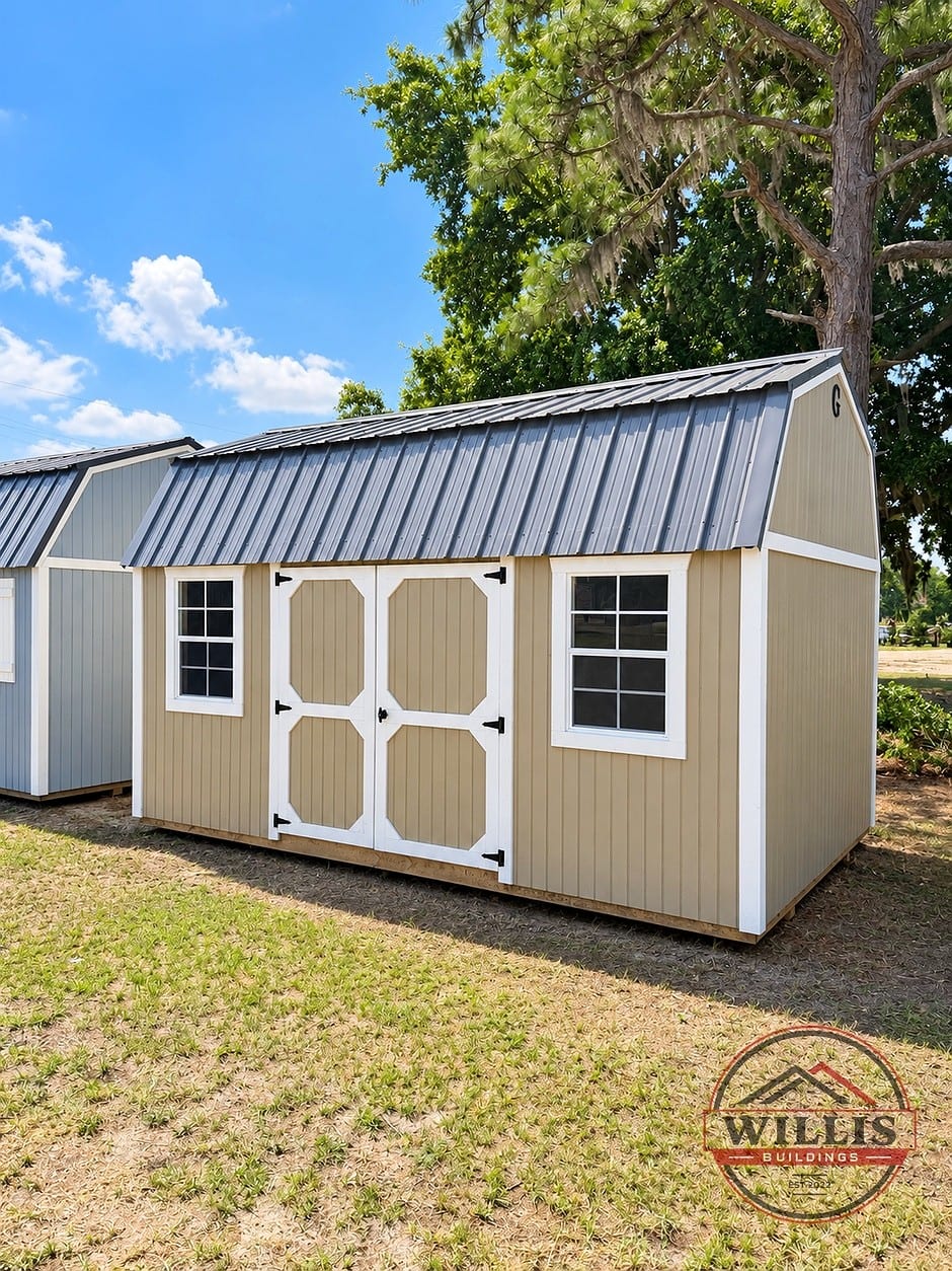10x16 Side Lofted Barn at Willis Buildings