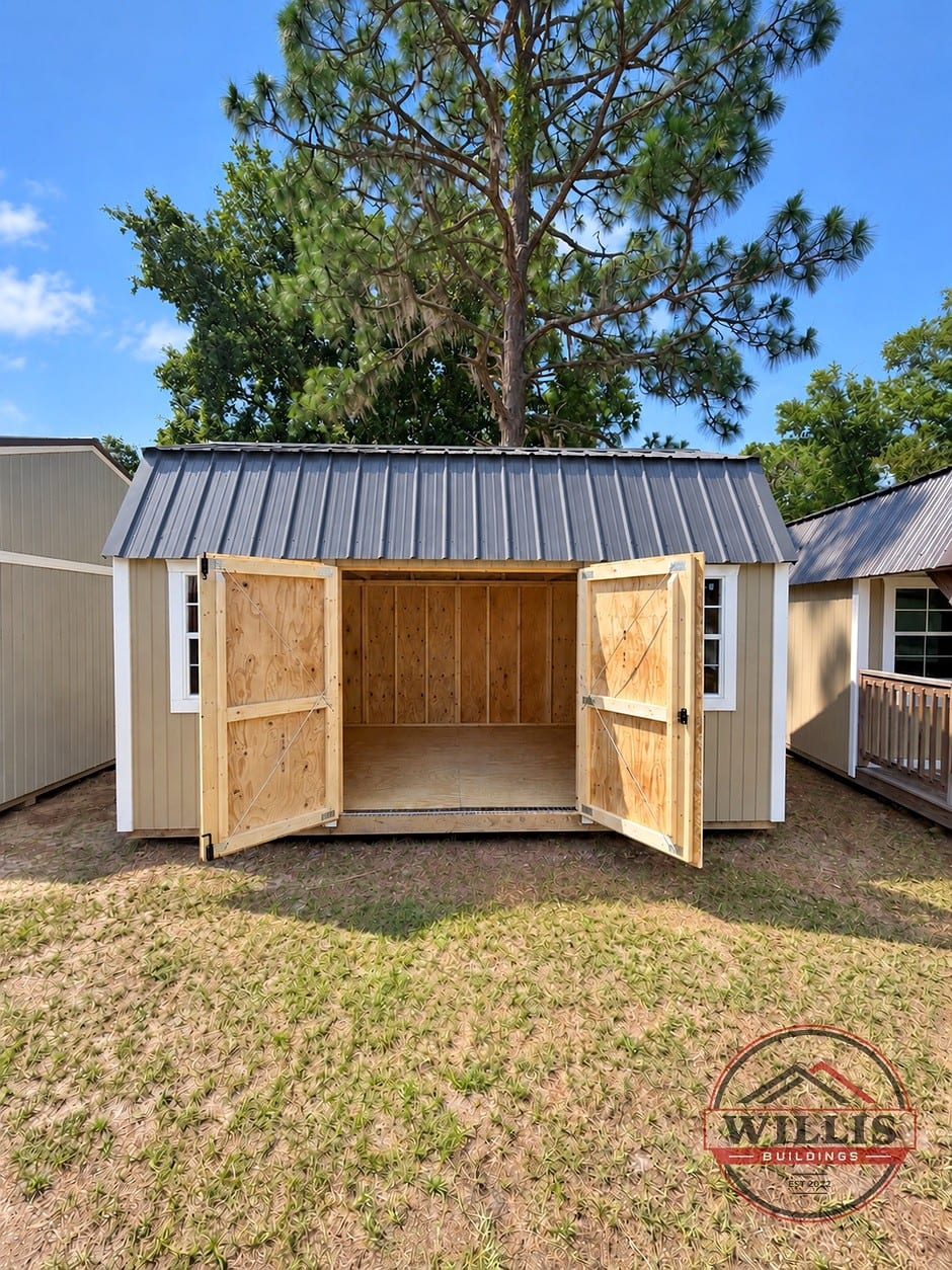 10x16 Side Lofted Barn at Willis Buildings