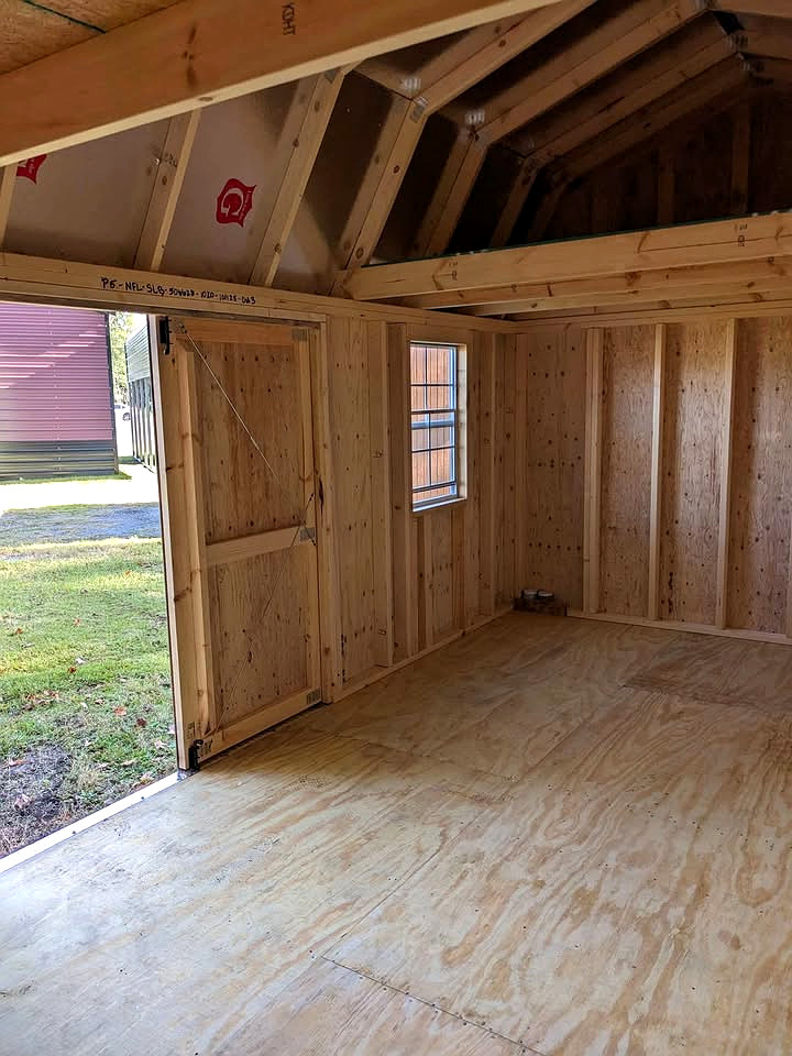 10x20 Side Lofted Barn at Graceland Storage Sheds and Buildings of Kingsland