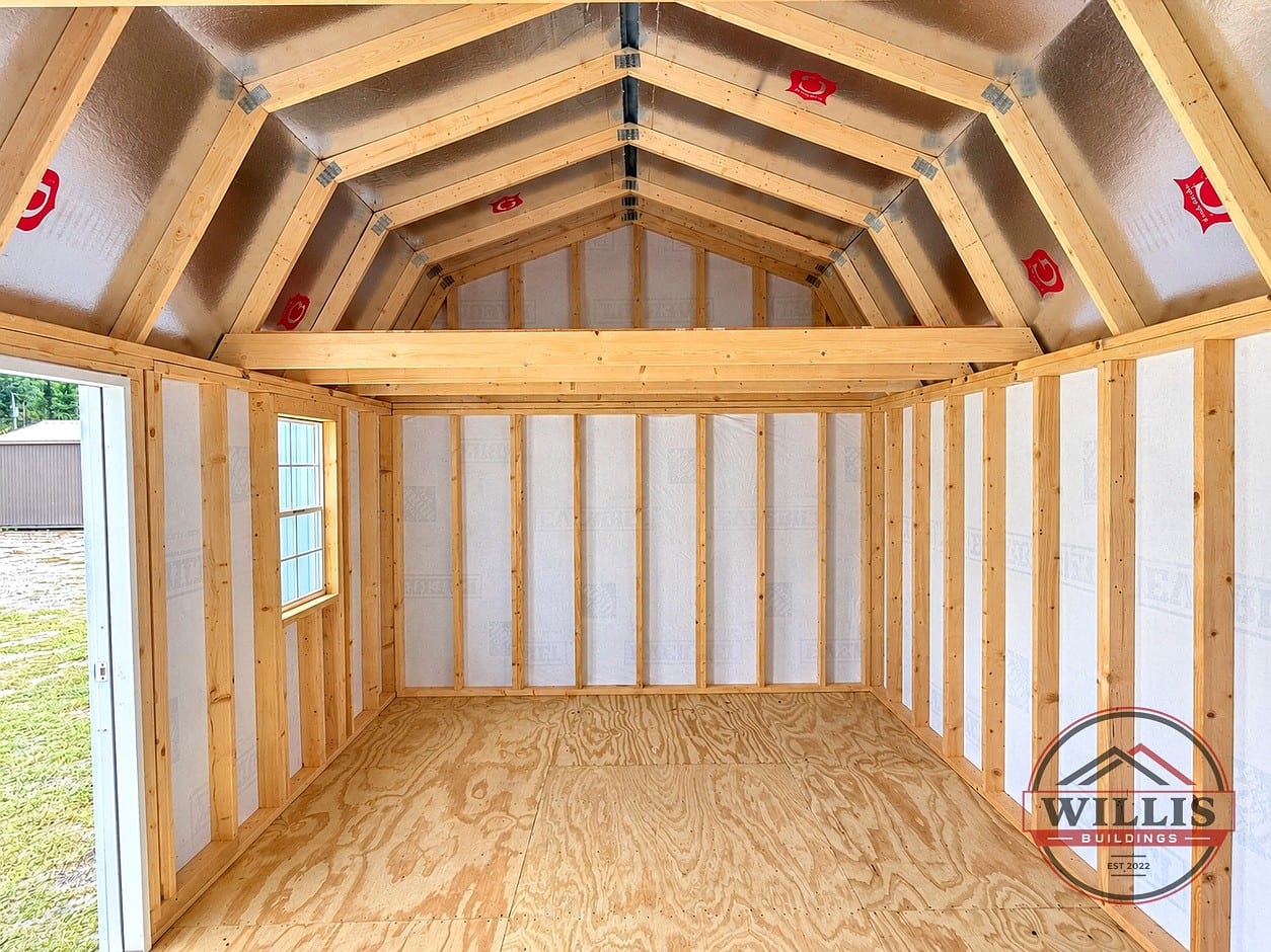 12x20 Side Lofted Barn at Willis Buildings