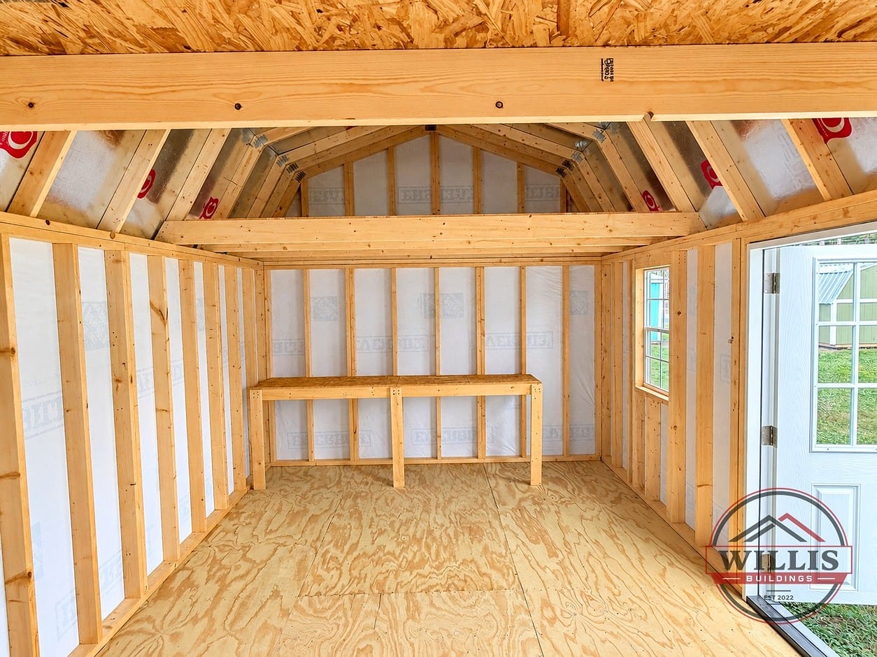 12x20 Side Lofted Barn at Willis Buildings