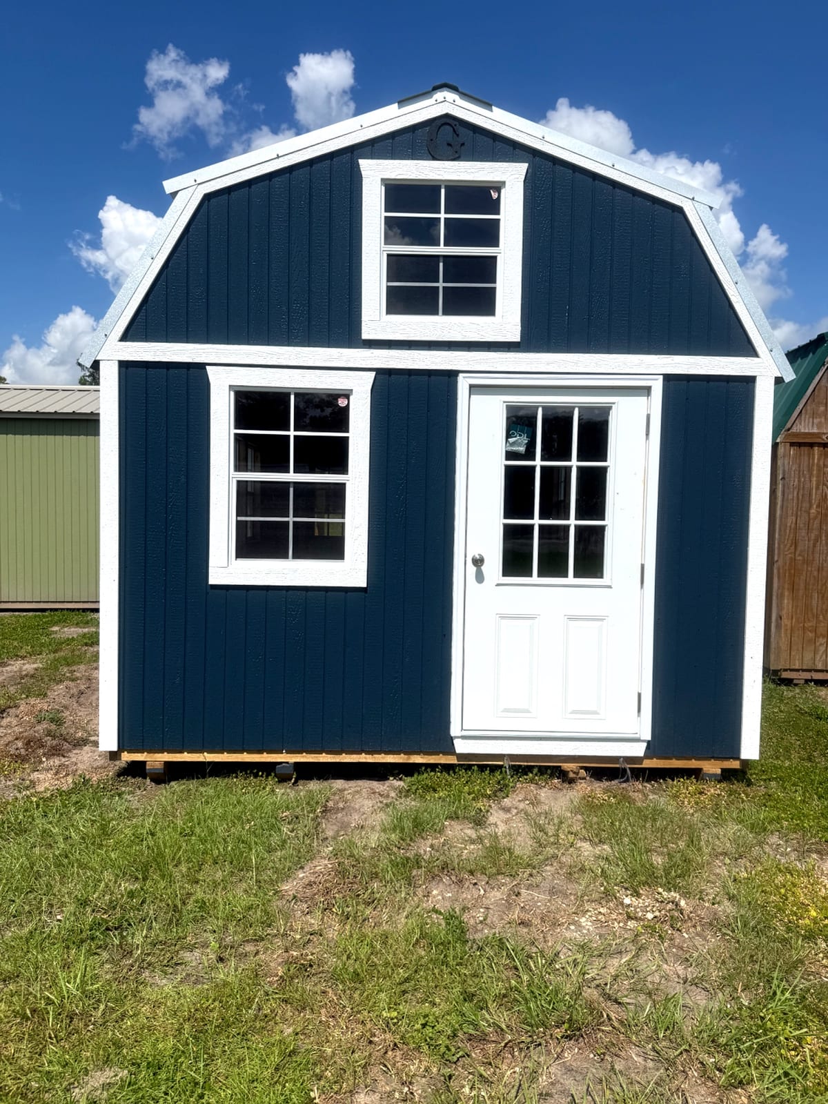 12x32 Wrap Around Porch Lofted Barn Cabin at Willis Buildings