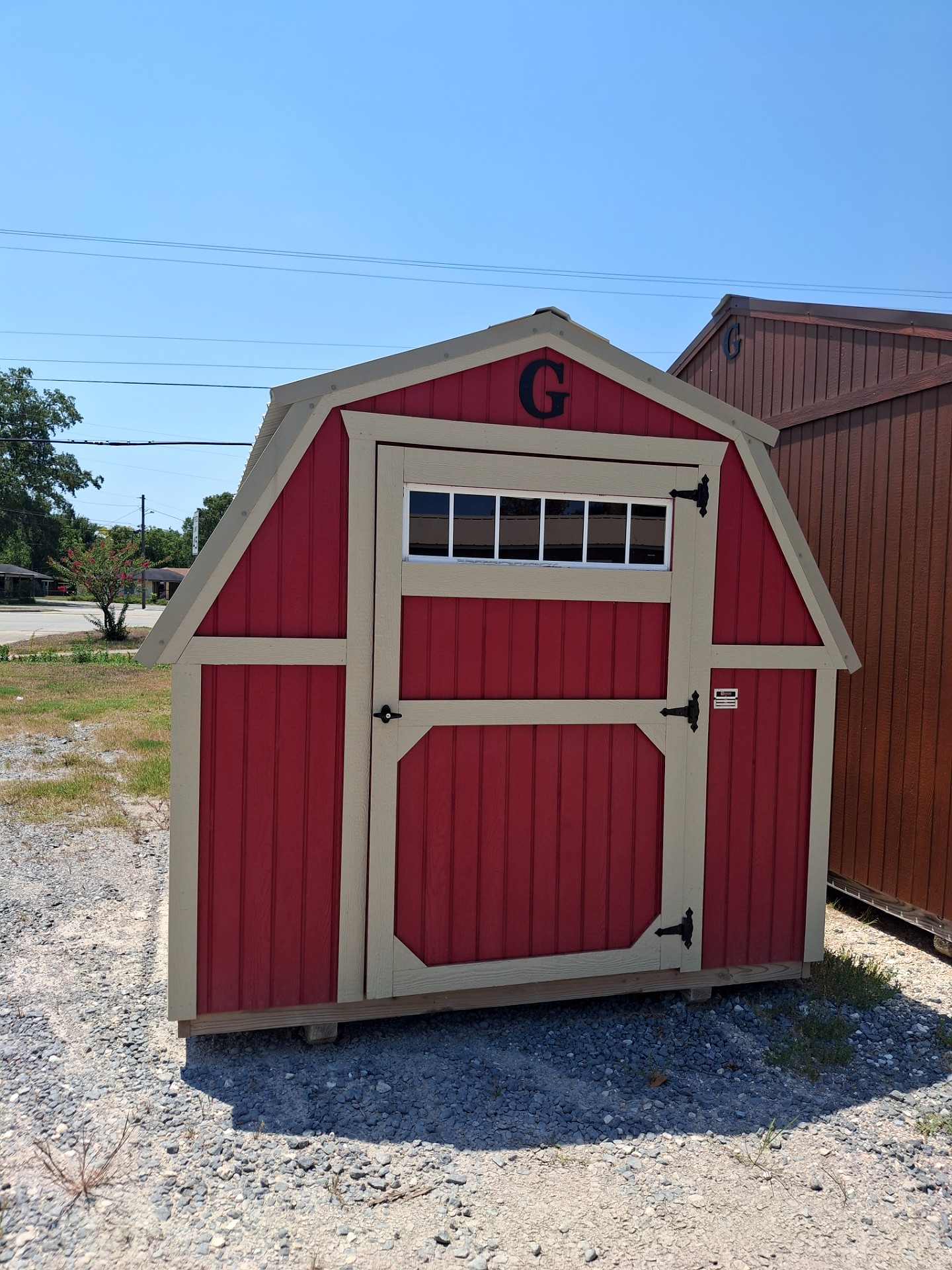 8x12 Barn at Kirbyville Lot - Essex Bros