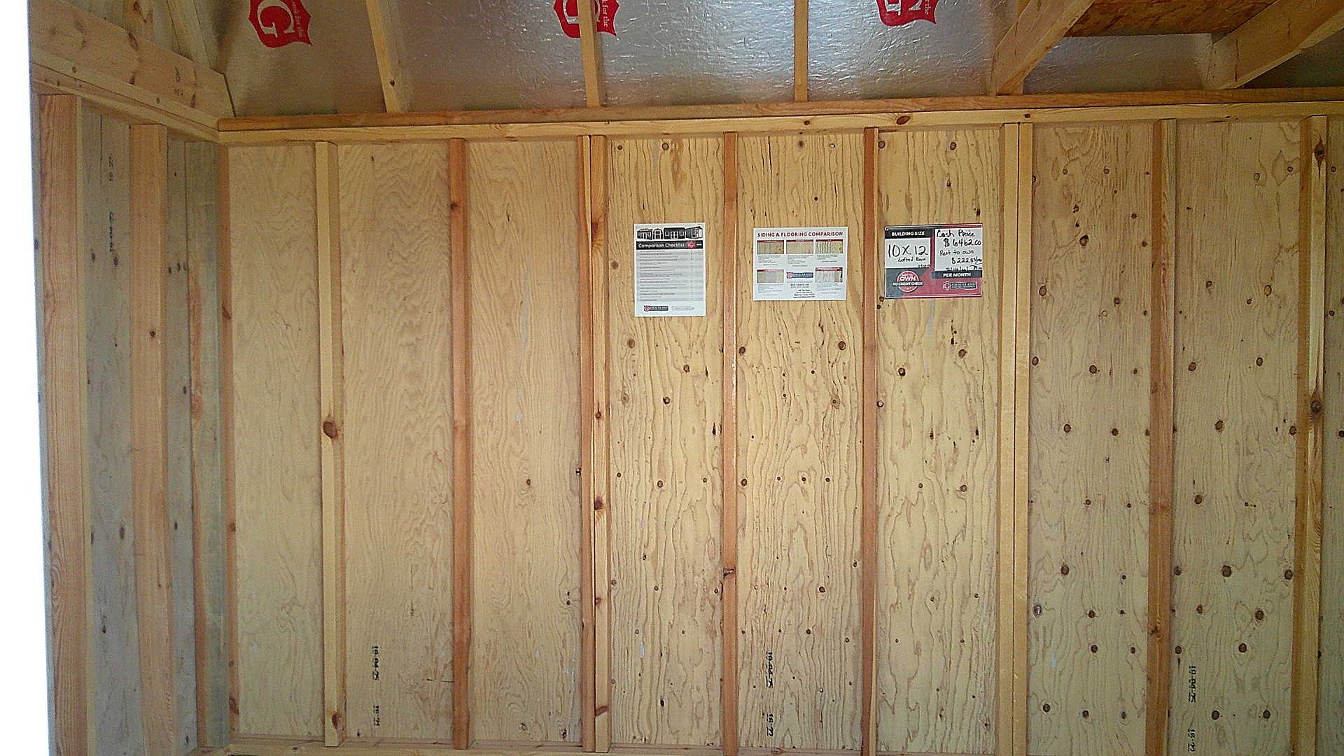 10x12 Barn at Hill  Top Sales