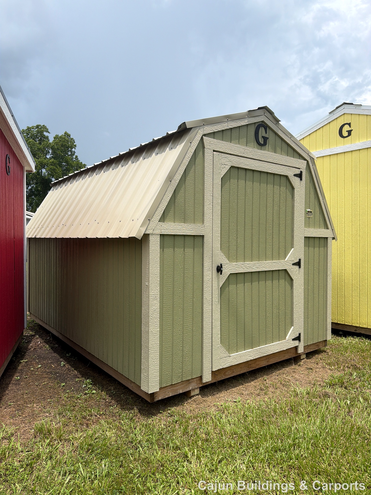 8x12 Barn at Cajun Buildings and Carports