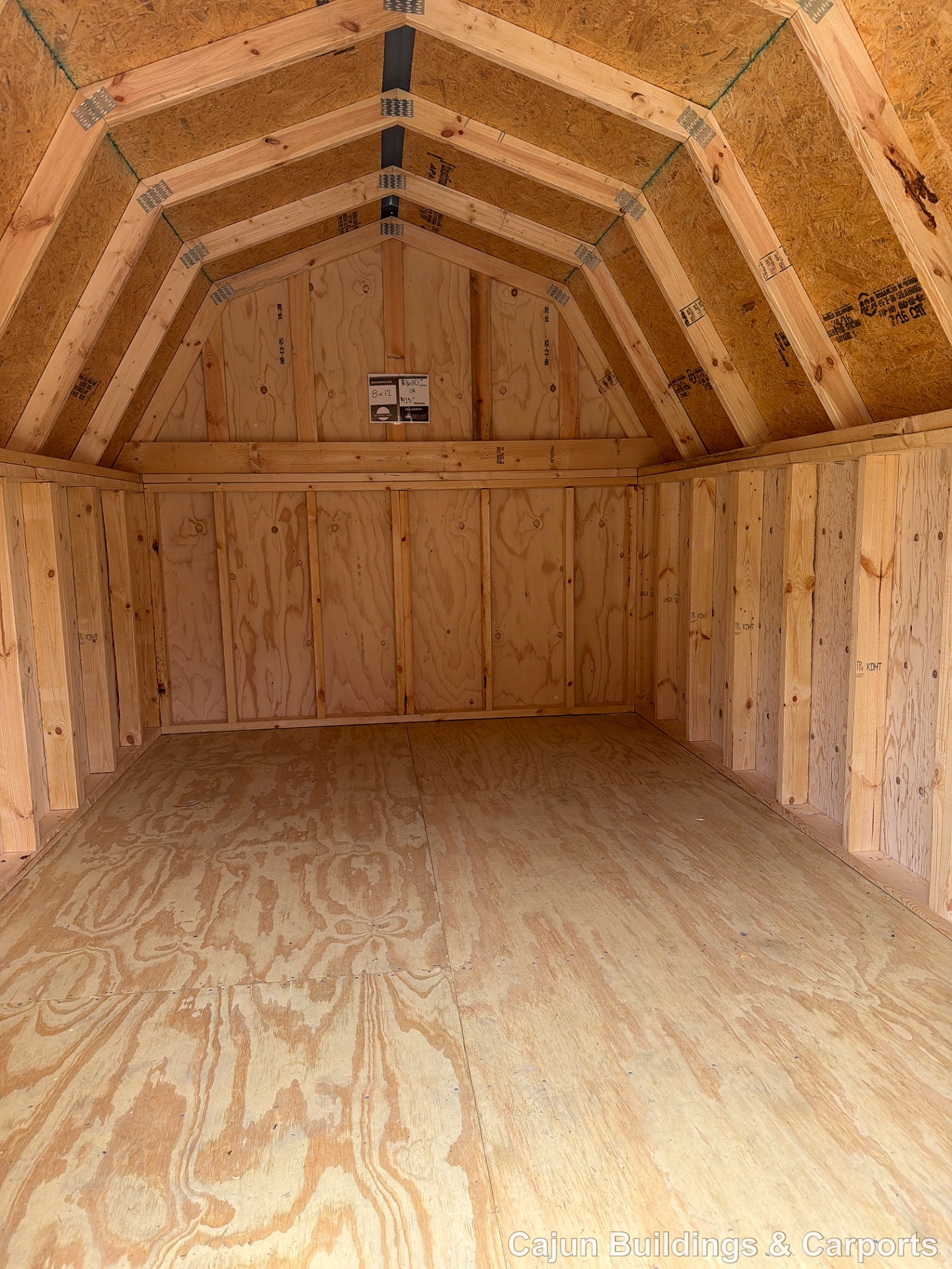 8x12 Barn at Cajun Buildings and Carports
