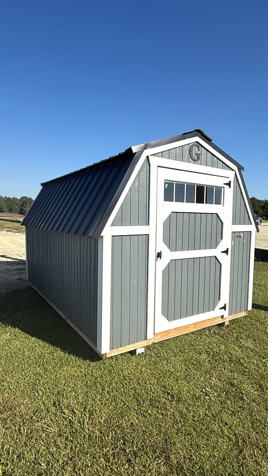 8x12 Barn at Alpha1 Storage Solutions