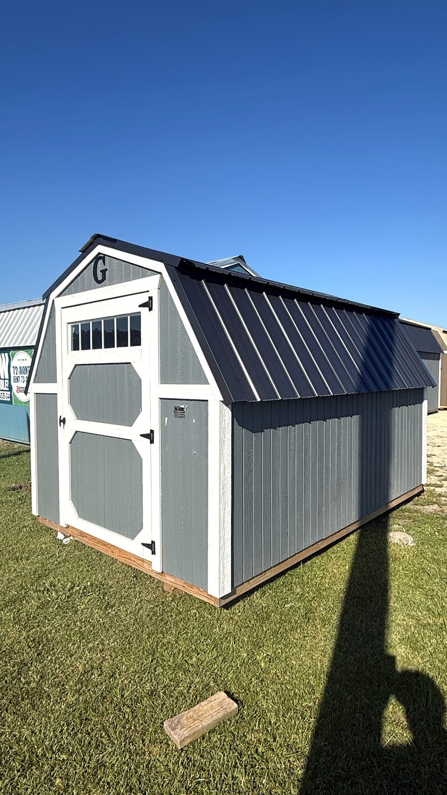 8x12 Barn at Alpha1 Storage Solutions