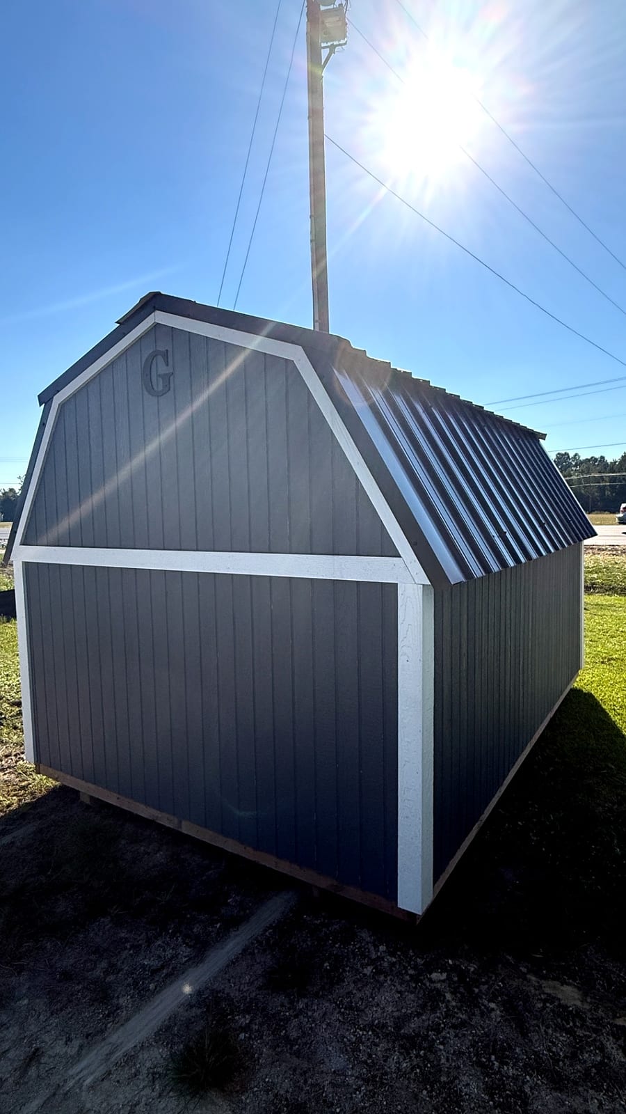 8x12 Barn at Alpha1 Storage Solutions