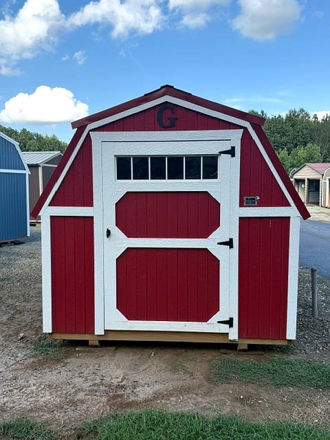 8x12 Barn at Graceland Portable Buildings of the Carolinas / Dixie Motors, LLC