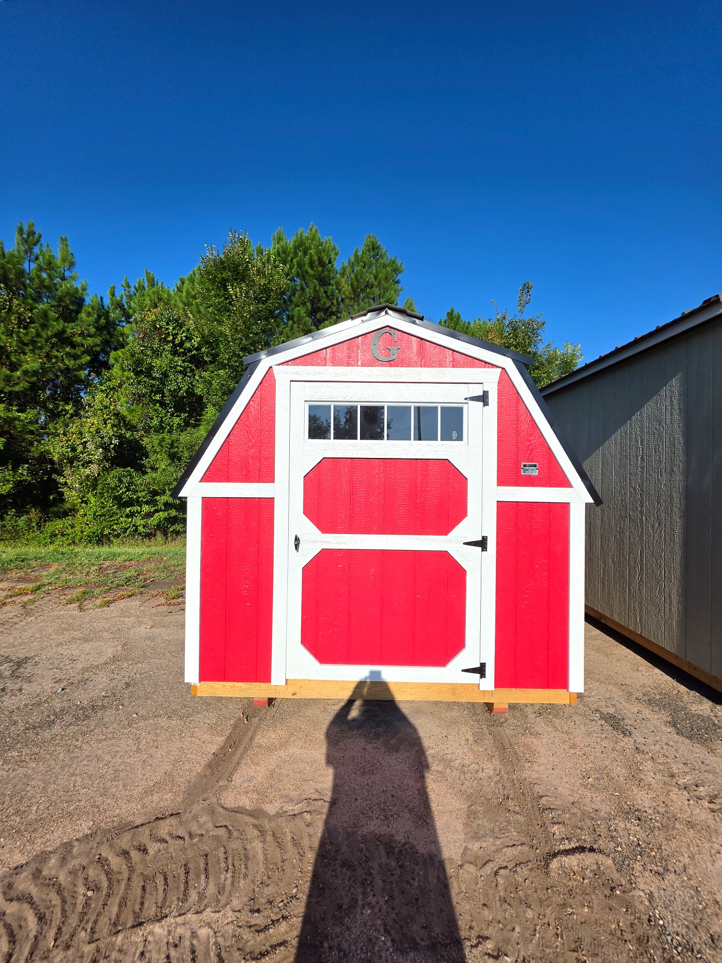 8x12 Barn at Russellville Lot- Krazy K Buildings and More