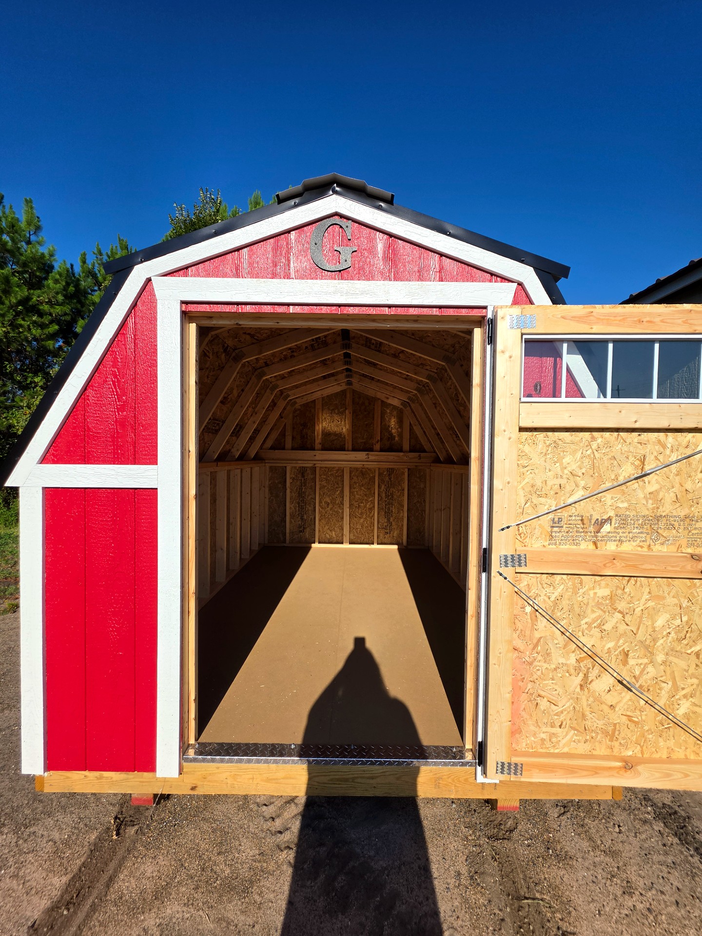 8x12 Barn at Russellville Lot- Krazy K Buildings and More