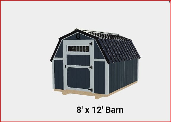 8x12 Barn at ACE Buildings - Graceland of Corpus Christi