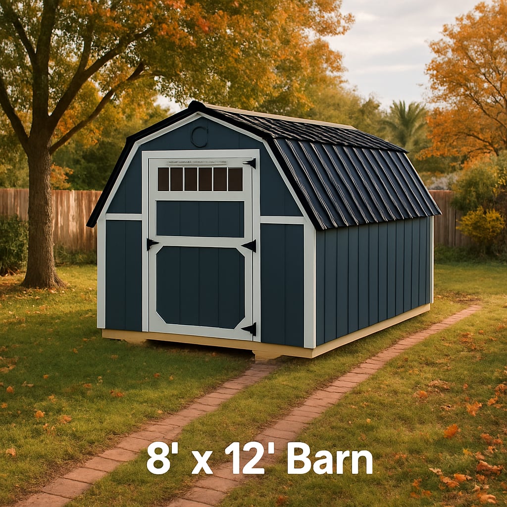 8x12 Barn at ACE Buildings - Graceland of Corpus Christi