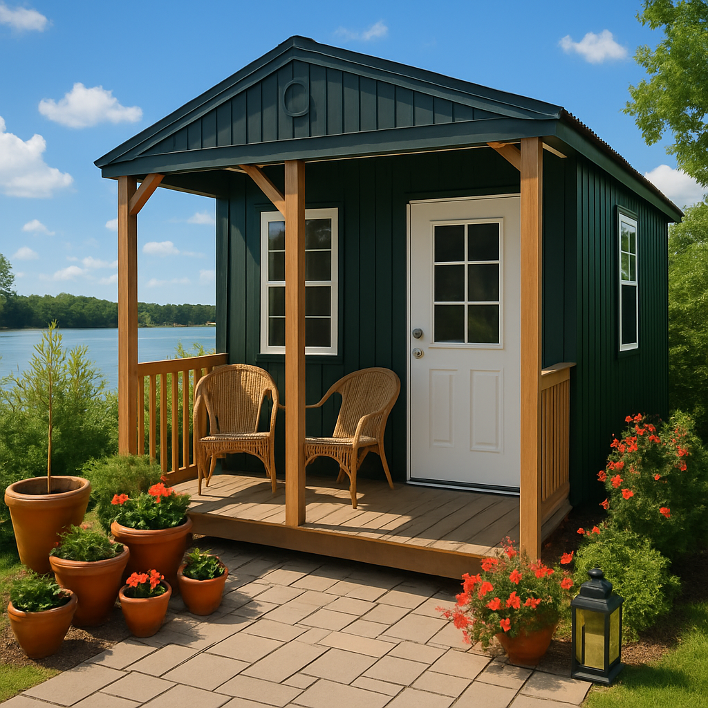 10x20 Cabin at ACE Buildings - Graceland of Corpus Christi