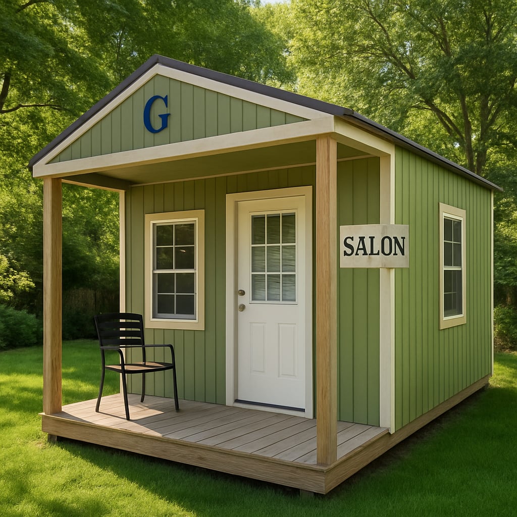 10x20 Cabin at Cajun Buildings and Carports