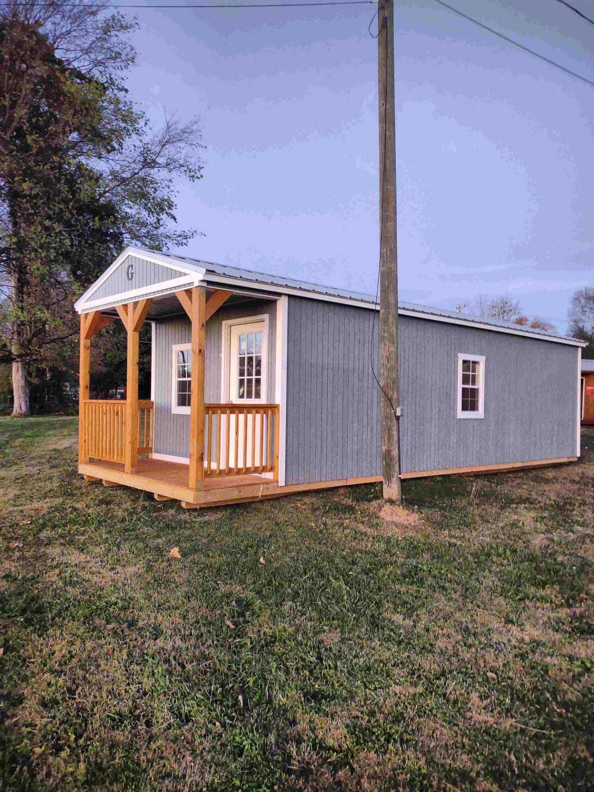 12x32 Cabin at Jimmy's Portable Buildings of Savannah, TN