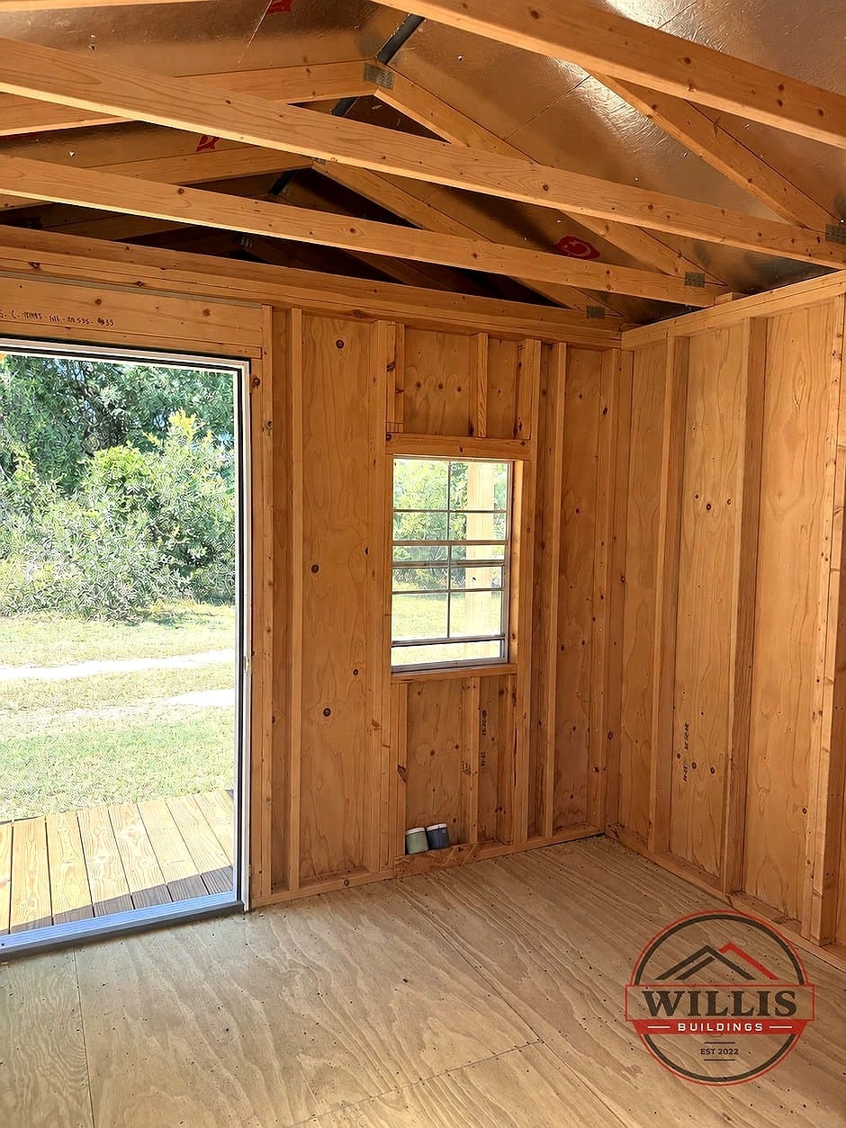 10x16 Cabin at Moultrie Lot- Willis Buildings