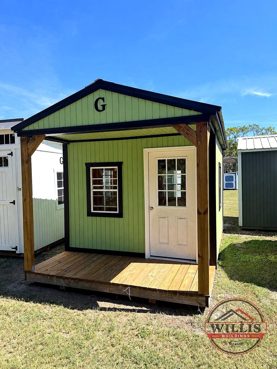10x16 Cabin at Moultrie Lot- Willis Buildings
