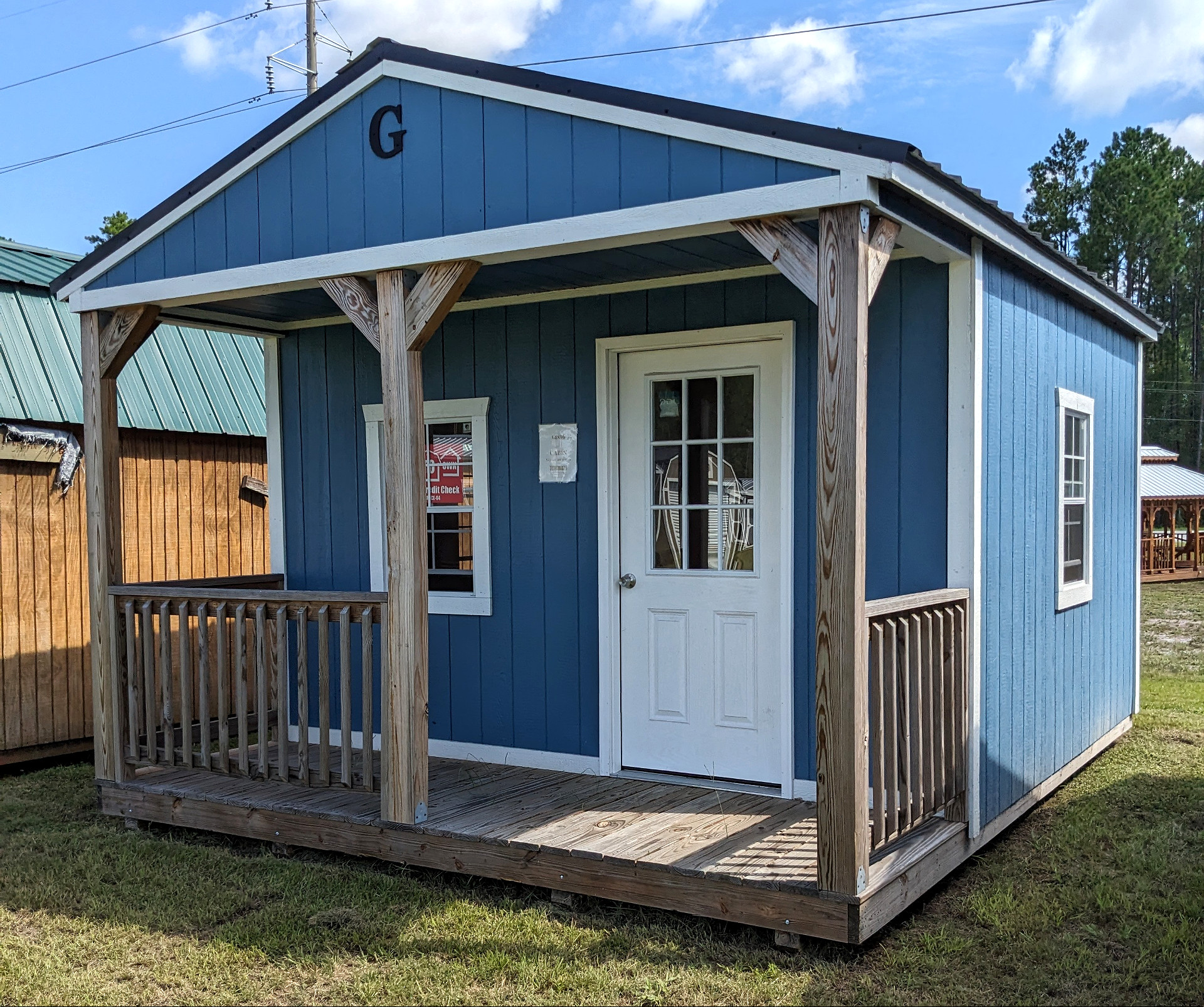 14x16 Cabin at Graceland Storage Sheds and Buildings of Kingsland