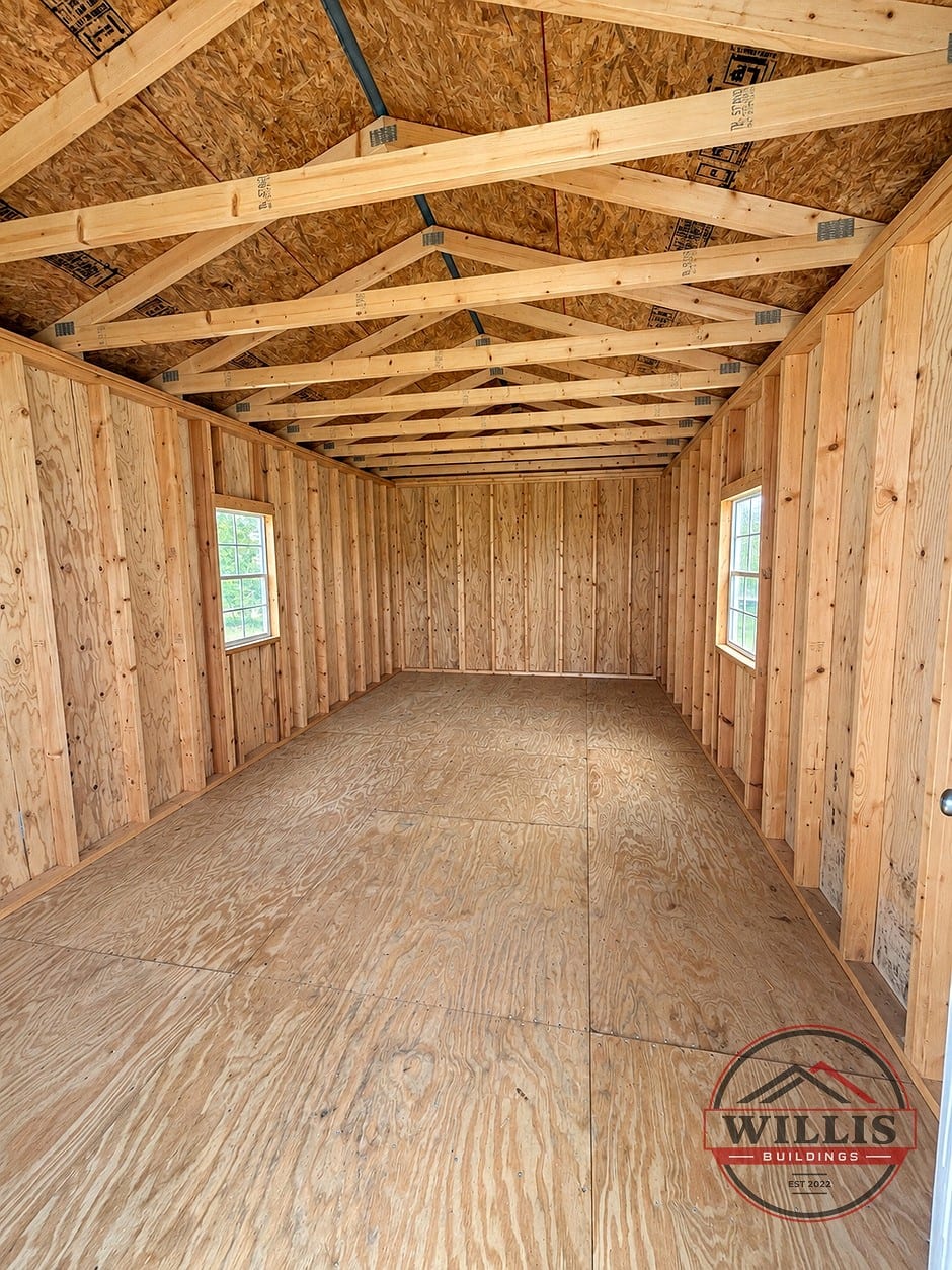 12x24 Cabin at Moultrie Lot- Willis Buildings