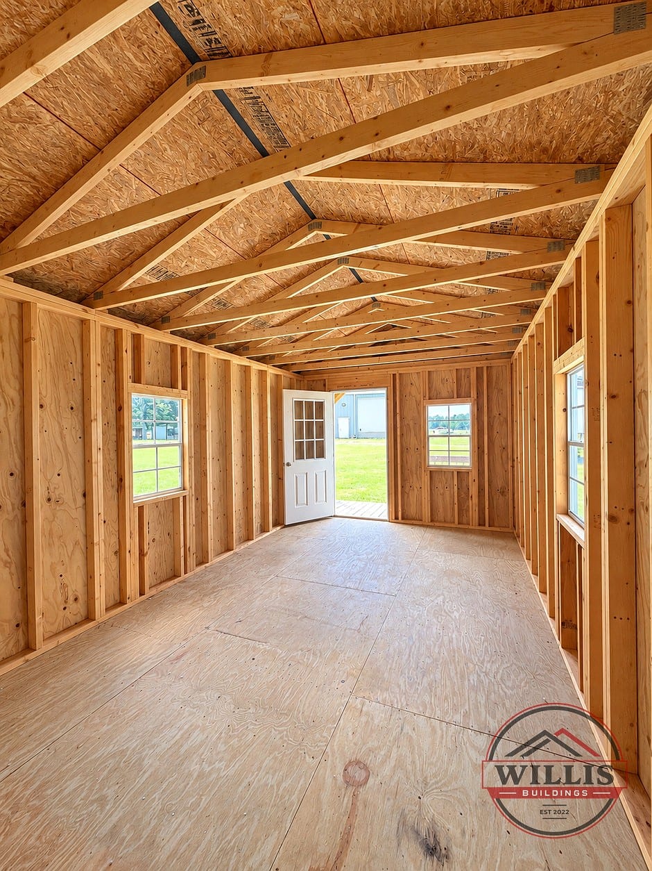 12x24 Cabin at Moultrie Lot- Willis Buildings