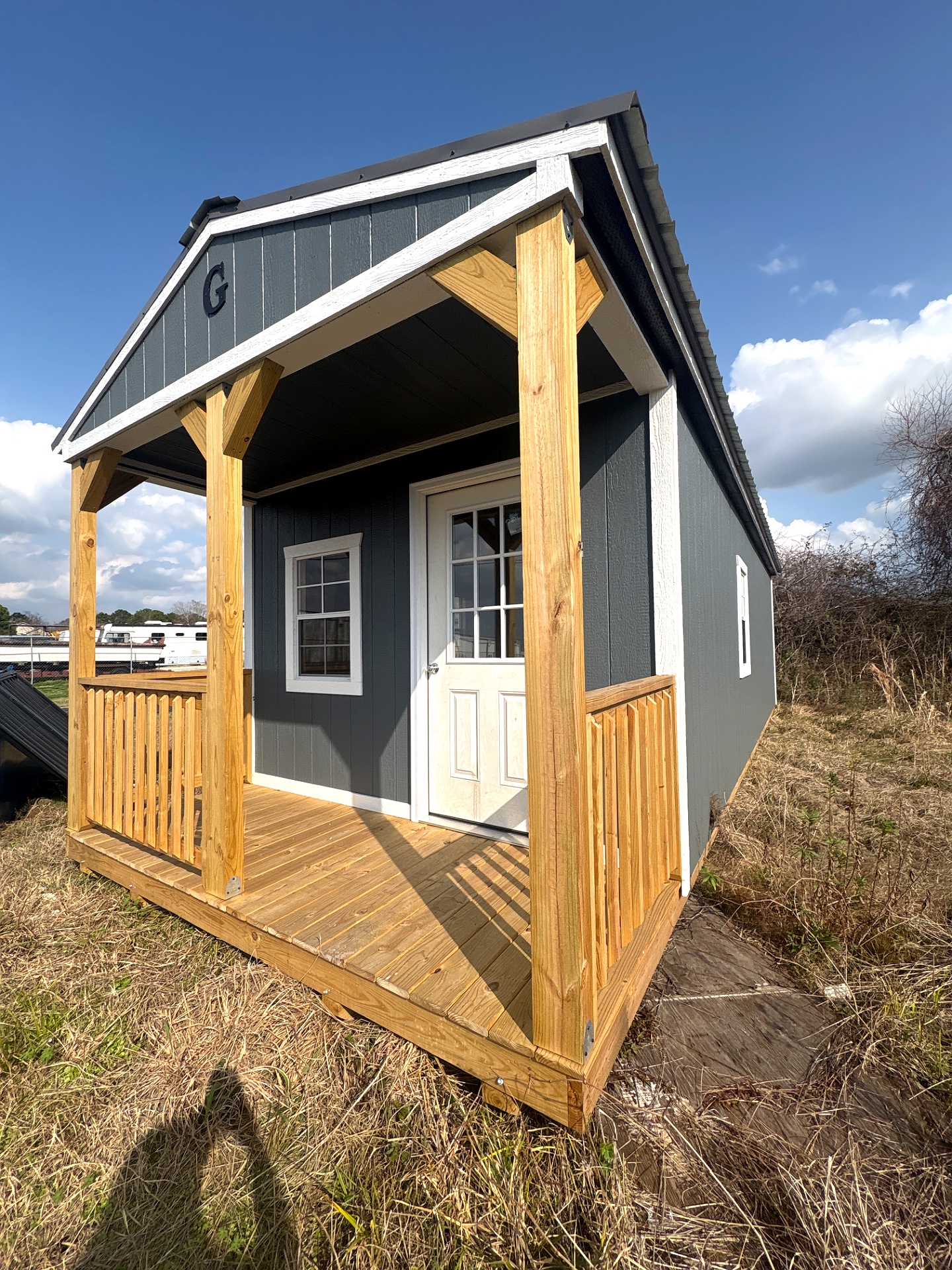 12x32 Cabin at Cajun Buildings and Carports