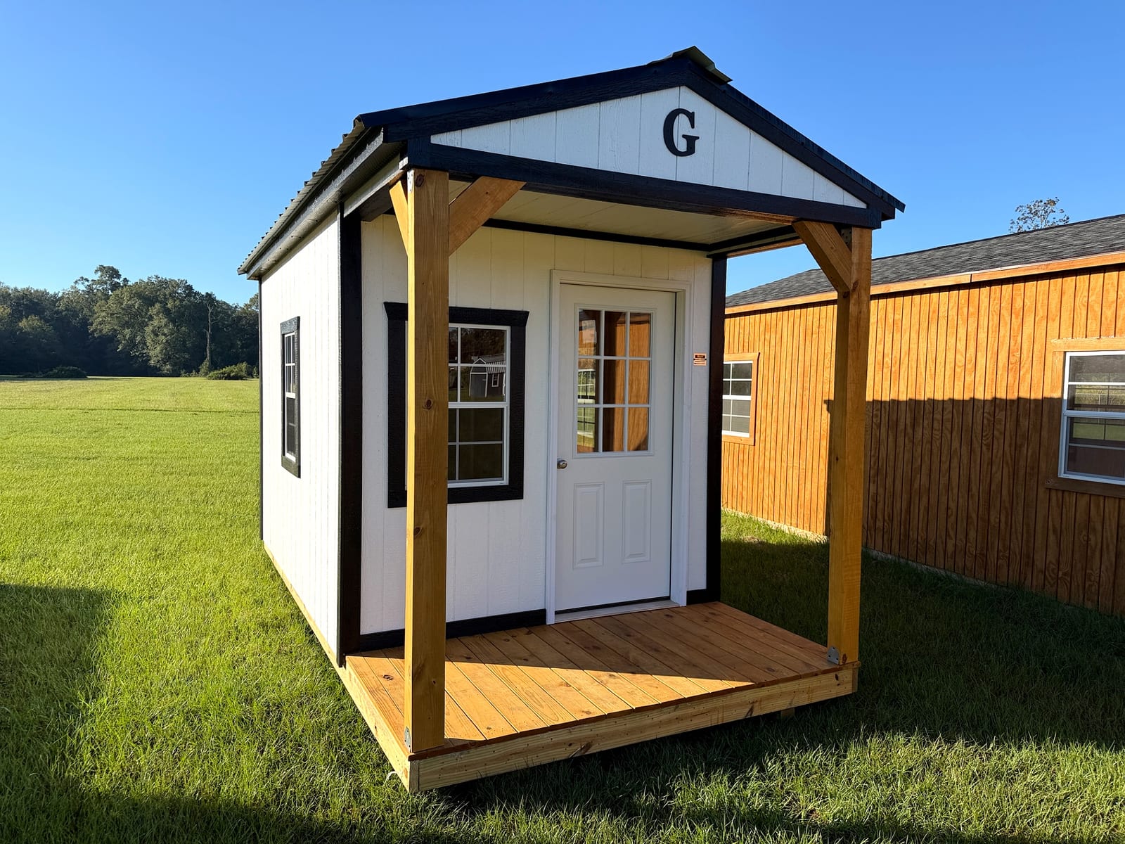 8x16 Cabin at Southern Ag Equipment, LLC - Saint Francisville, Louisiana