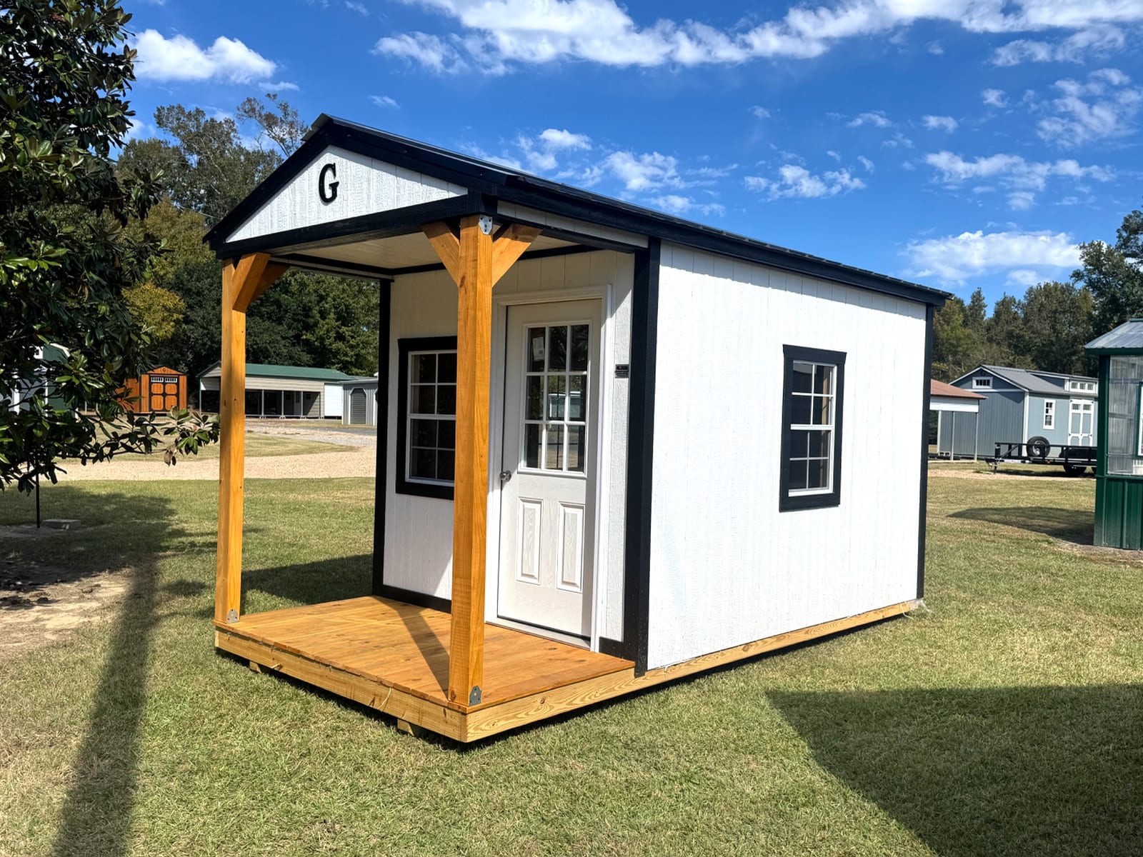 8x16 Cabin at Southern Ag Equipment, LLC - Saint Francisville, Louisiana