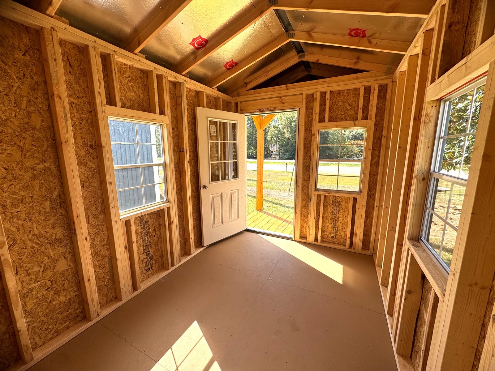 8x16 Cabin at Southern Ag Equipment, LLC - Saint Francisville, Louisiana