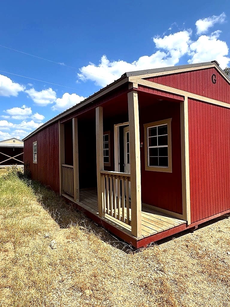 16x40 Corner Porch Cabin at G&L Carports & Portable Buildings