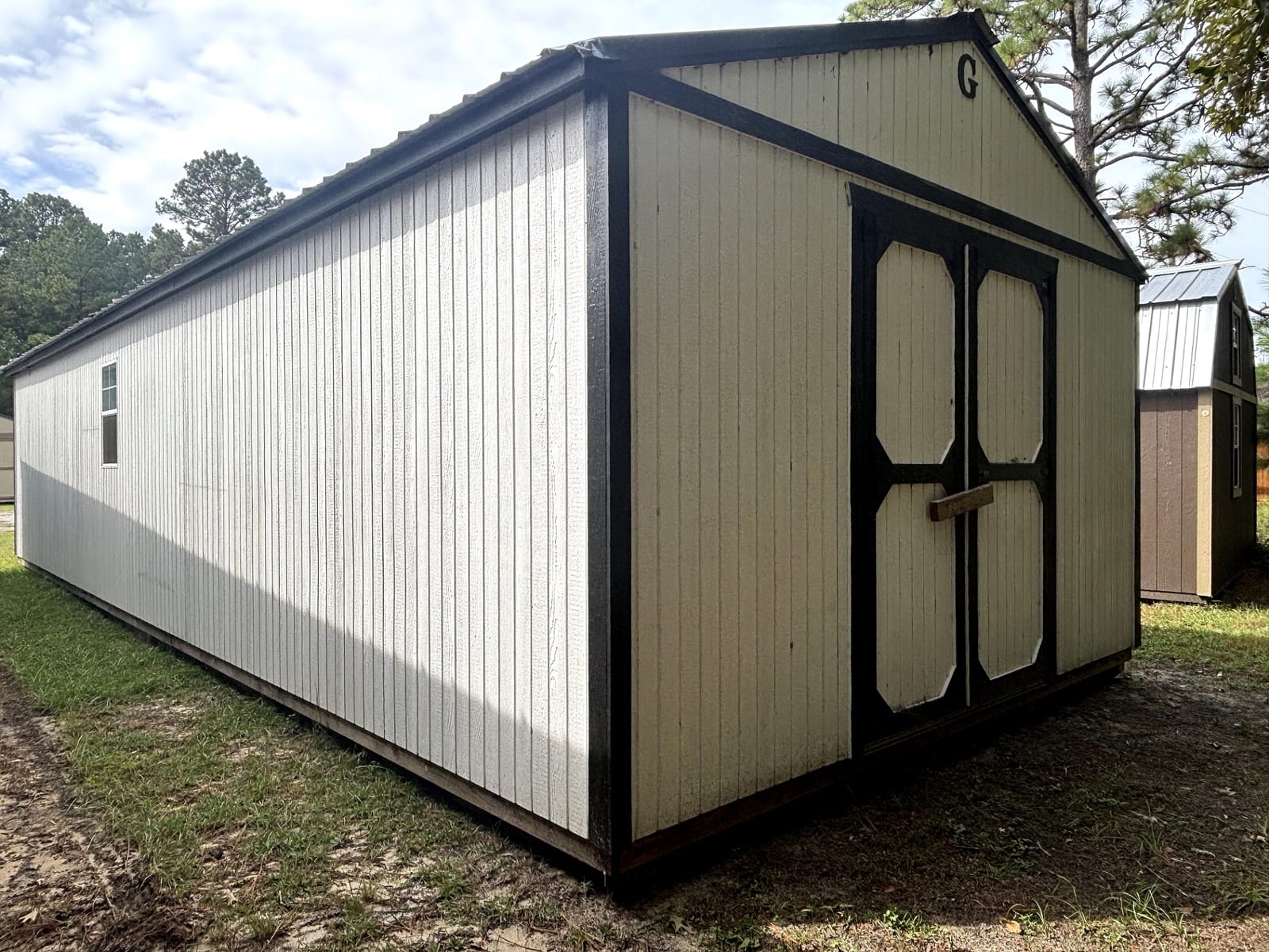 16x40 Corner Porch Cabin at Portable Buildings of Ravenel