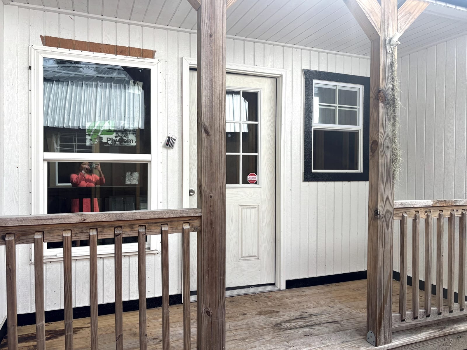 16x40 Corner Porch Cabin at Portable Buildings of Ravenel