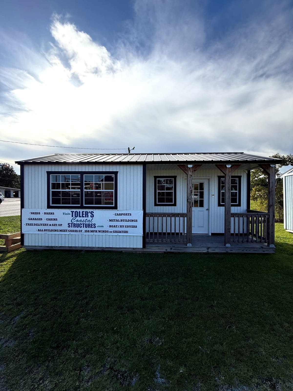 12x24 Corner Porch Cabin at Toler's Coastal Structures - Newport