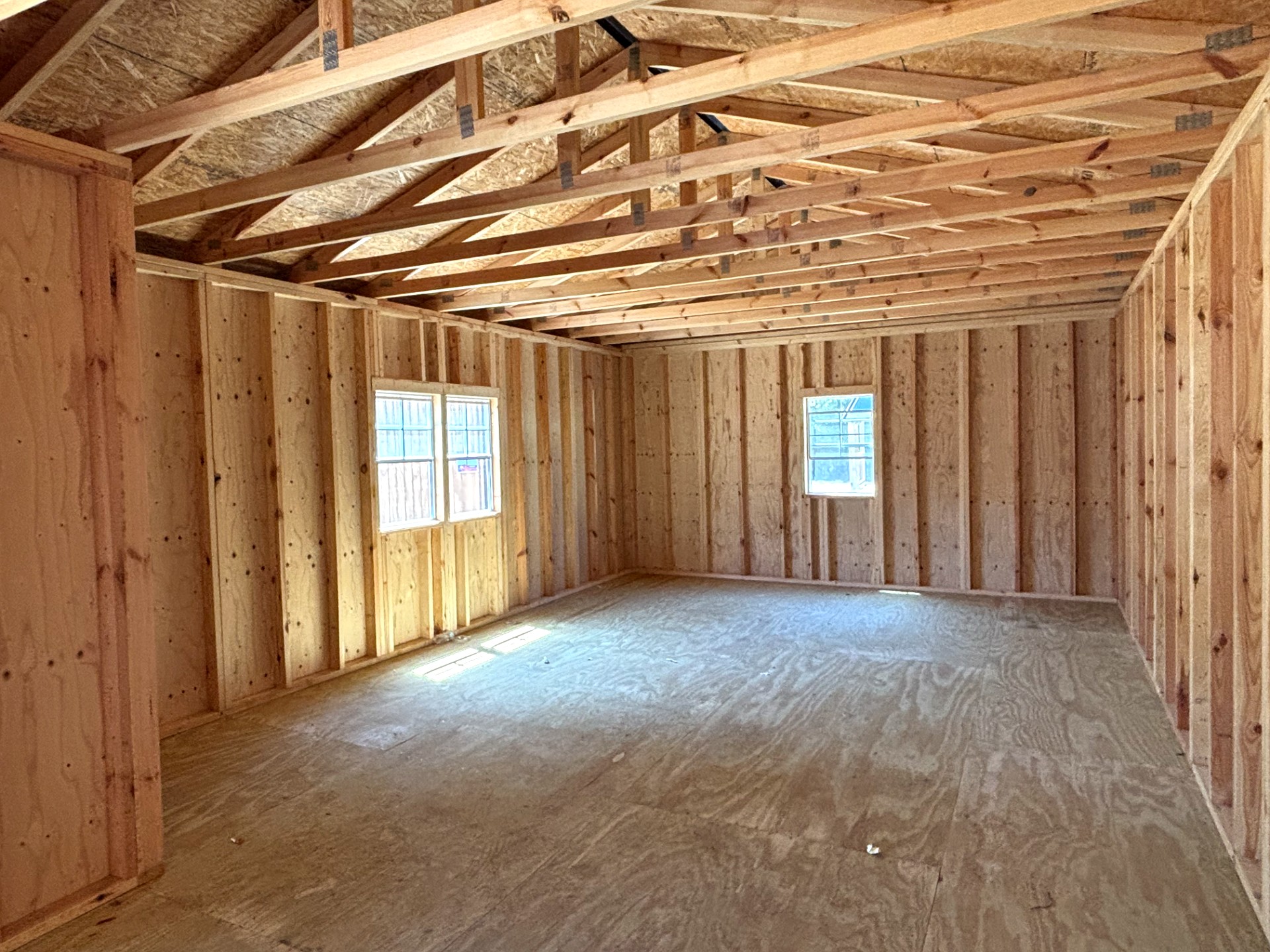 16x32 Corner Porch Cabin at Portable Buildings of Ravenel