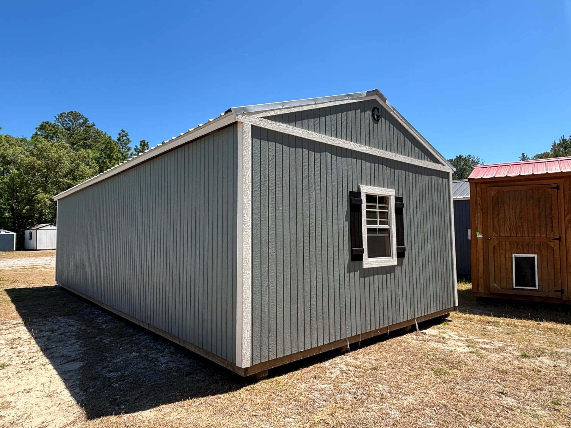 16x32 Corner Porch Cabin at Portable Buildings of Ravenel