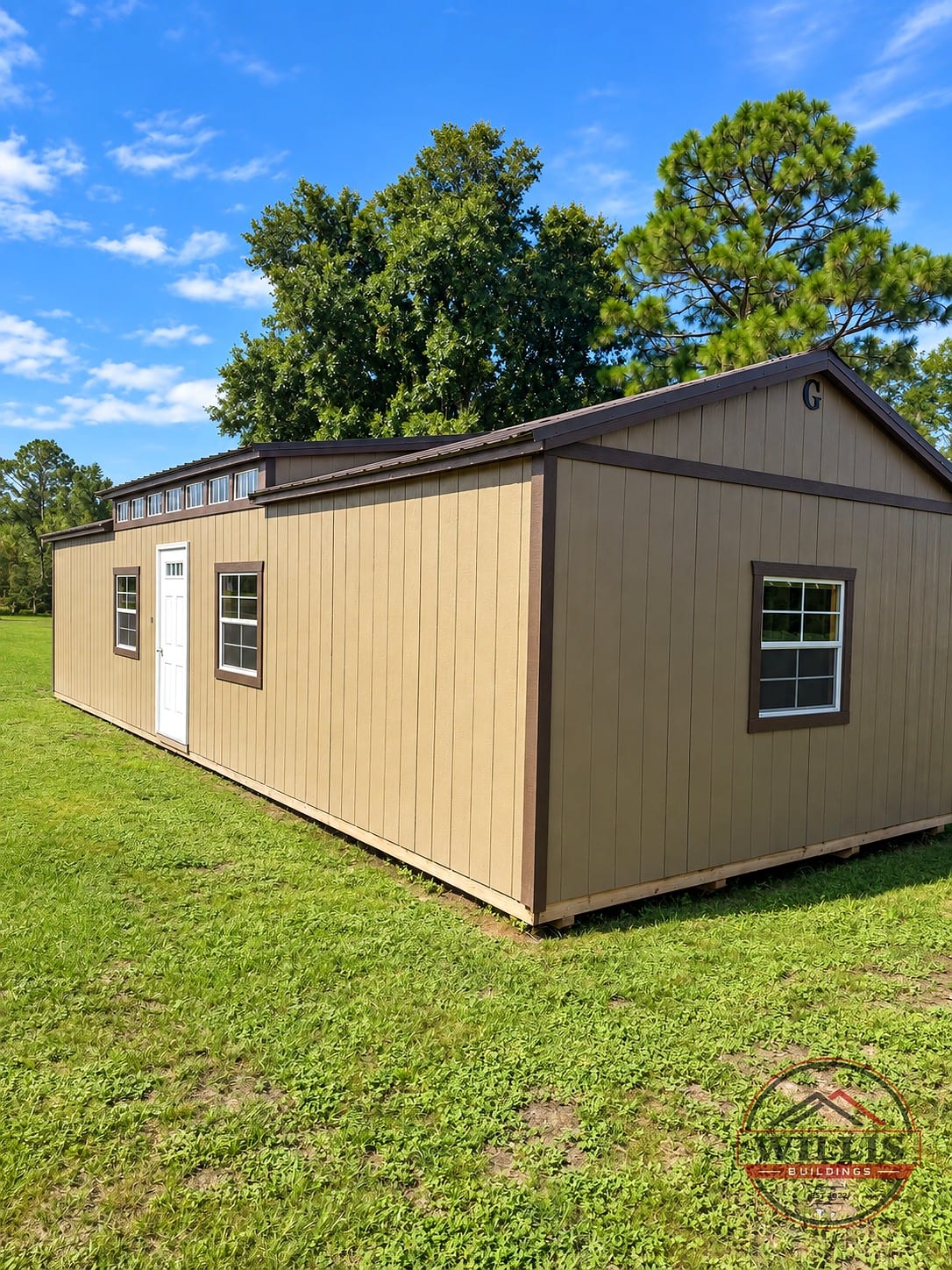 16x40 Dormer Shed Utility at Willis Buildings